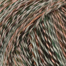 Load image into Gallery viewer, cotton wool blend sock yarn with marled colours