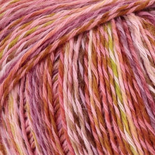 Load image into Gallery viewer, cotton wool blend sock yarn with marled colours
