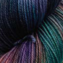Load image into Gallery viewer, hand dyed, superwash merino blend sock yarn for knitting