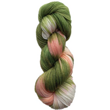 Load image into Gallery viewer, hand dyed, superwash merino blend sock yarn for knitting