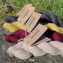 Load image into Gallery viewer, lace weight linen cotton blend yarn for knitting and crocheting