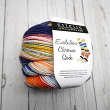 Load image into Gallery viewer, merino self striping sock yarn for knitting
