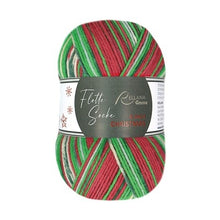 Load image into Gallery viewer, christmas printed wool yarn for knitting socks