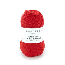 Load image into Gallery viewer, small ball of merino sock yarn for knitting