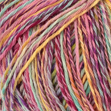 Load image into Gallery viewer, cotton wool blend sock yarn with marled colours