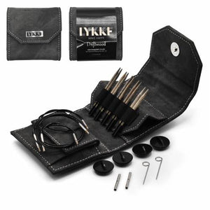 set of interchangeable knitting needles in a beautiful case