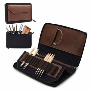 case for knitting needles and crochet hooks