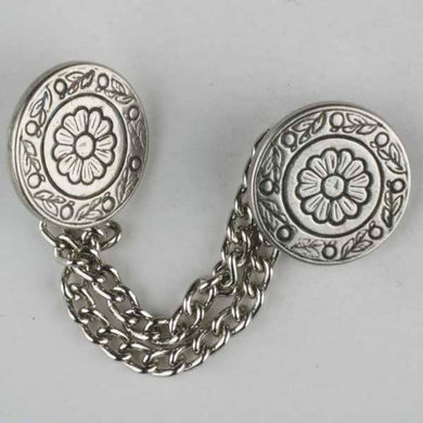 metal buttons with chain