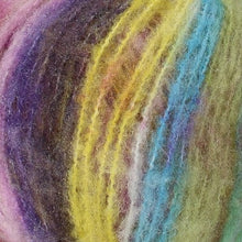 Load image into Gallery viewer, fluffy chunky weight yarn for knitting and crocheting in variegated colours
