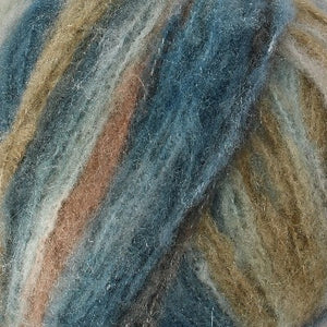 fluffy chunky weight yarn for knitting and crocheting in variegated colours