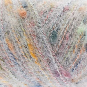 fluffy yarn with neps for knitting