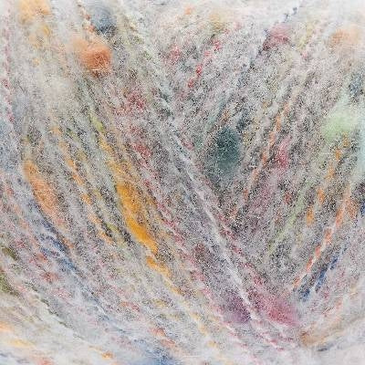 fluffy yarn with neps for knitting