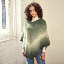 Load image into Gallery viewer, poncho made with fluffy alpaca yarn for knitting and crochet
