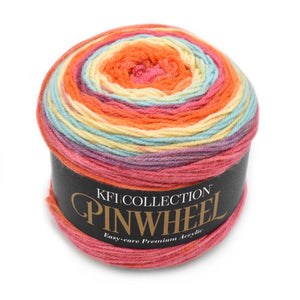 self striping acrylic yarn