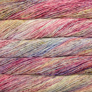 Single ply chunky hand dyed yarn