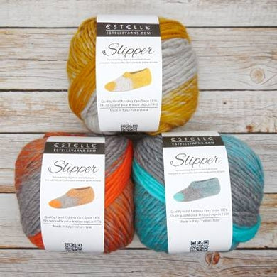 bulky wool yarn to make felted slippers