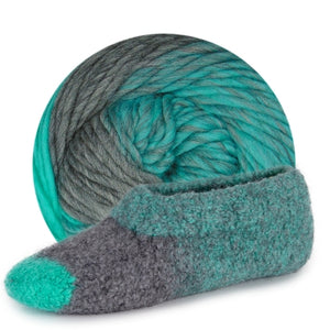 bulky wool yarn to make felted slippers