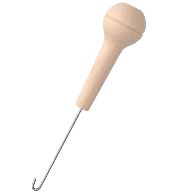 threading hook for spinning wheel