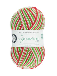 Christmas sock yarn for knitting