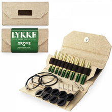 Load image into Gallery viewer, Lykke bamboo interchangeable knitting needles set
