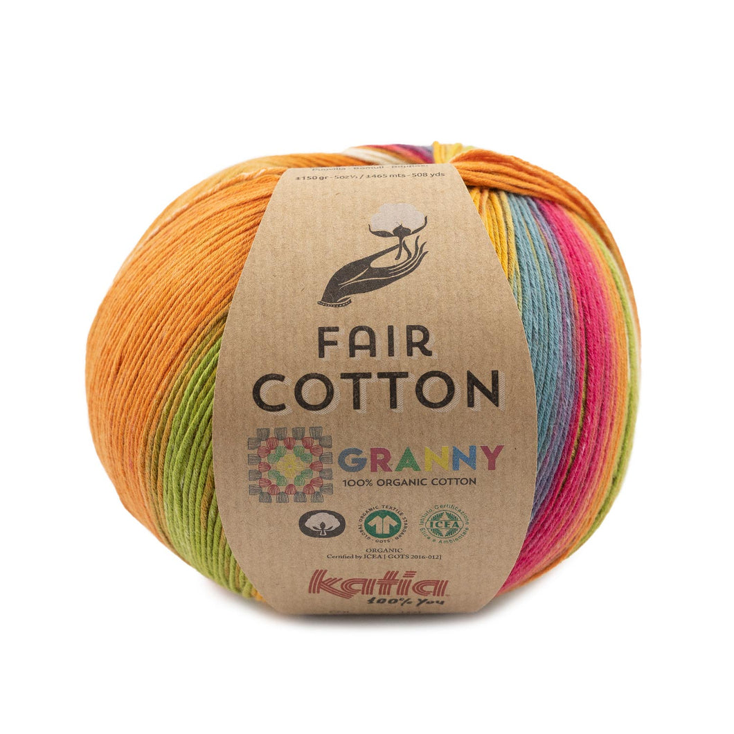 Fine organic cotton yarn for crochet and knitting