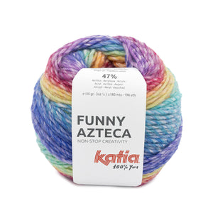 colourful acrylic blend aran weight yarn