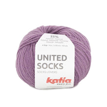 Load image into Gallery viewer, small ball of sock yarn for knitting
